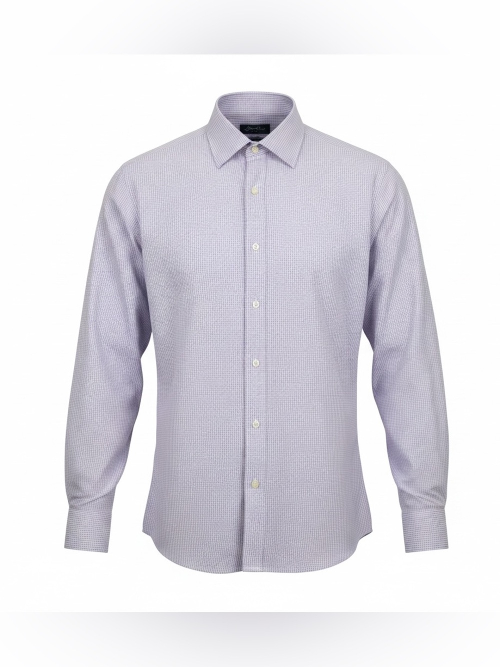 Brooks Brothers Lavender Micro-Check Dress Shirt